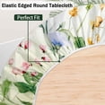 thumbnail image 2 of kurtrusly Protecteur de Table Rond en Polyester avec Toile d'Araignée pour Table de Pique-Nique Bord Élastique Rond Ajusté C 140CM, 2 of 5