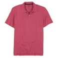 thumbnail image 1 of IZOD Mens Basix Sun Control Upf 15 Rugby Polo Shirt, Pink, Small, 1 of 1