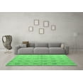 thumbnail image 3 of Ahgly Company Indoor Square Abstract Emerald Green Modern Area Rugs, 6' Square, 3 of 4