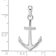 thumbnail image 2 of FJC Finejewelers 925 Sterling Silver Rhodium Plated Polished Anchor Charm 31 x 16 mm, 2 of 6