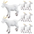 thumbnail image 1 of Miangastore 8pcs Goat Models Farmhouse Animal Models Cartoon Goat Figurines Micro Landscape Goat Sculptures, 1 of 8
