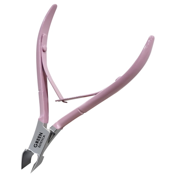 Cortador de cutículas profesional Cortador de cutículas de uñas Pinzas de cutículas de acero inoxidable con cuchillas afiladas de removedor de cutículas Cortaúñas Herramientas de manicura Doble resort