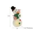 thumbnail image 3 of Led Wool Lit Snowman With Candy Cane Hands, 3 of 3