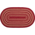 thumbnail image 2 of Cherry Red Classic Country Flooring Cunningham Jute Oval Accent Rug, 2 of 2