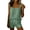 Green, variant on Hvogkswy Two Piece Linen Sets for Women, Spaghetti Strap Top with Button and Shorts Soft Loose Lightweight Breathable Summer Beach Vacation Outdoor Activities Casual Set