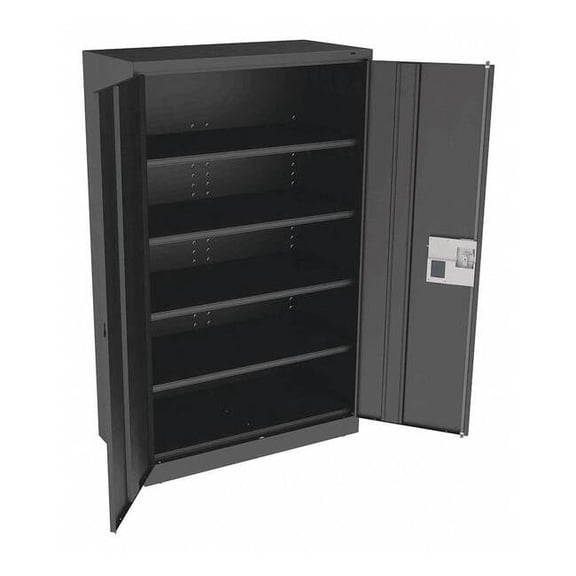Tennsco Storage Cabinet,78"x48"x24",Black,4Shlv J2478SUELBK