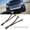thumbnail image 3 of Headlight Male To Female Conversion Wire, Headlight Plug Wiring Harness Cable Heat  Easy To Install  For Truck Pickup LED Wire Cable Plug, 3 of 8
