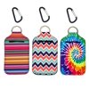 Party Girl Kim Hand Sanitizer Holder - 2 oz Travel Size Hand Sanitizer Keychain Holder, Attaches Easily to Your Purse, Backpack or Diaper Bag With Key Ring Carabiner Clip (Serape Tie Dye)