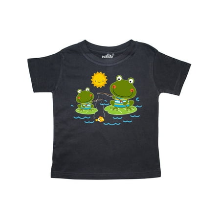 

Inktastic Fishing Frogs Cute Fisherman Gift Toddler Boy Girl T-Shirt