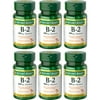 6 Pack - Nature's Bounty Vitamin B-2 100 mg Tablets 100 Tablets Each