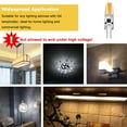 thumbnail image 4 of DYstyle 4X 6X 10X G4 1505 COB LED Bulb Lamp 3W AC/DC12V AC220V Dimmable AC110V COB Bulbs For 20W Halogen Light Replacement 210LM Warm White Cool White 360 Degree Beam Angle, 4 of 6