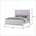 thumbnail image 5 of Bedroom Set King 4-Piece Opium-Inspired with LED Lights Off-White | Wood | Double Dressers, 5 of 17
