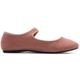 thumbnail image 5 of Ollio Women's Shoes Faux Suede Casual Mary Jane Light Ballet Flats F56SU, 5 of 6