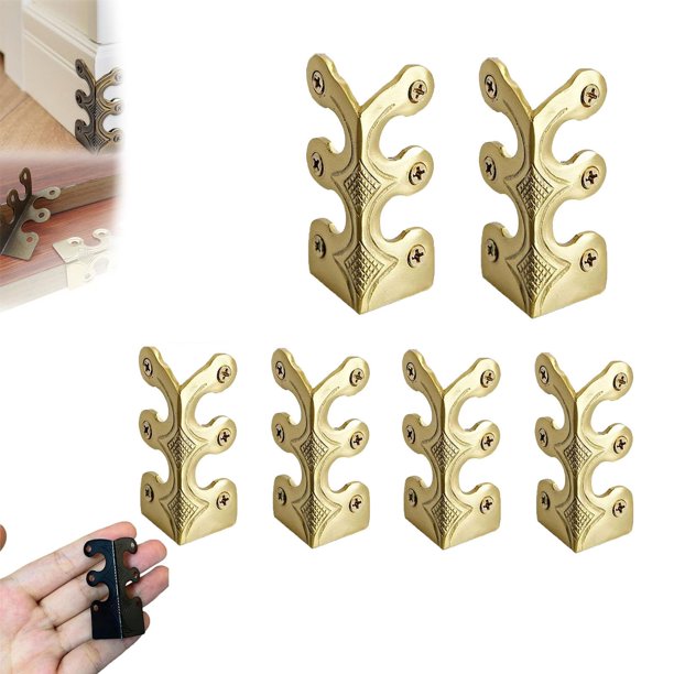 Protectores de Esquina de Zócalo de Hierro con Tornillos para Paredes, Metal Edge Guards