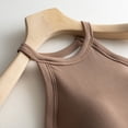 thumbnail image 6 of Ruyang Summer Tops for Women 2024 Women's Solid Color With Bra Pads Bra One Vest Camisole Top Top Women, 6 of 8