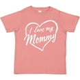 thumbnail image 3 of Inktastic I Love My Mommy in White Chalk Heart Boys or Girls Toddler T-Shirt, 3 of 5