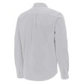 thumbnail image 3 of Men's Antigua Gray New Orleans Pelicans Porter Woven Long Sleeve Button-Down Shirt, 3 of 3