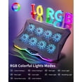 thumbnail image 4 of Almohadilla de refrigeración para portátiles para videojuegos AICHESON con 8 ventiladores para portátiles de 15,6 a 17,3 pulgadas, 4 of 7