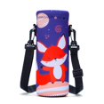 thumbnail image 4 of Amary Bolsa Portabotellas De Agua De Neopreno De 500 Ml Con Correa Ajustable Para El Hombro Cubierta Aislante Para Botellas De Agua Para Botellas De Acero Inoxidable/Vidrio/Plástico 16,9 Oz (Zorro), 4 of 5