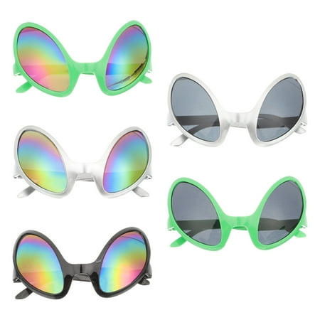 

5PCS Alien Glasses Festival Party Funny Glasses Decorative Alien Sunglasses