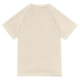 thumbnail image 6 of FORMRS Boys Rash Guard with Short Sleeves UPF 50+ Swim Shirts Sizes 3-12T, Beige Christmas Trees, 6 of 6
