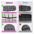 thumbnail image 6 of Alieon Adirondack Cushion Rocking Chair Cushions High Back Adirondack Chair Cushion with Ties Patio Cushions for Outdoor Furniture (1 Pack, Grey), 6 of 7