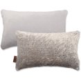 thumbnail image 1 of 12 X 20 Throw Pillow Down Feather, Lumbar Rectangle Couch Pillow Rare Baby Arctic Wolf Fabulous Faux Fur 1 PCS, 2-tone Decorative Luxury Style Cushion for Sofa, Bedroom, Adjustable Fill Zipper, 1 of 1