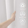 thumbnail image 4 of Waffel-Duschvorhang mit Metallringen, Bad-Duschvorhang, schimmelfester Stoff, robuster Badezimmer-Vorhang für Badewanne, D-Kabine, 4 of 5