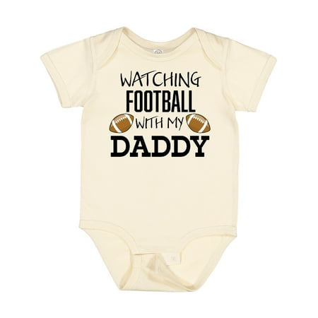 

Inktastic Watching Football with My Daddy Gift Baby Boy or Baby Girl Bodysuit