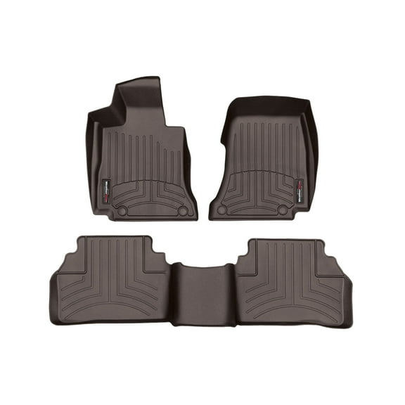 WeatherTech Custom Fit FloorLiners compatible with 471535-1-2 - 1st & 2nd Row Cocoa