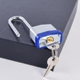 thumbnail image 4 of Outdoor Laminated Steel Padlock 40/30mm, [2 Pack][4 Keys] Waterproof Very High Security Padlock, Long Steel Shackle, for Gym Locker, Shed, Garage, Fen, 4 of 4
