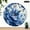 10x10in, variant on Patifu Blue Peony Flower Wall Clock Silent Mechanical Movement Elegant Wood Decor 10x10in