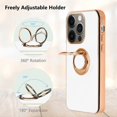 thumbnail image 4 of Diseño para iPhone 13 Pro Funda Crystal Clear Slim Fit Funda protectora para teléfono con soporte de anillo Soporte magnético para automóvil Función compatible con, 4 of 5