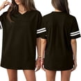 thumbnail image 2 of HAJWOH Jersey T Shirts for Women Plain Football Tops Athletic Shirts Practice Sports Uniforms Outfits Dark Gray S, 2 of 5