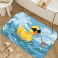 thumbnail image 3 of 1pc Duck Pattern Absorbent Non-Slip Bathroom Thickened Flannel Rug Decor,Soft,Quick Drying,Suitable For Indoor/outdoor Use,Bathrooms,Bedrooms,Kitchens,Terrace,Laundry Rooms,16"x24", 3 of 9