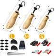 thumbnail image 2 of FIXPARTS Wooden Shoe Stretcher,4-Way Shoe Expander Widener,Shoe Tree Wide feet for Women & Men,Pair, 2 of 7