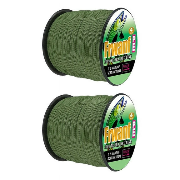 2X PE Braided Fishing Line 4 Strand 100M Super Strong Multifilament Thread for Carp Fishing Carp Lines 12Lb 2.0