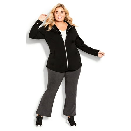 

Ave Leisure Women s Plus Size Legging Pima Bootleg Wide Elasticated Comfort Waist Pull-On Style