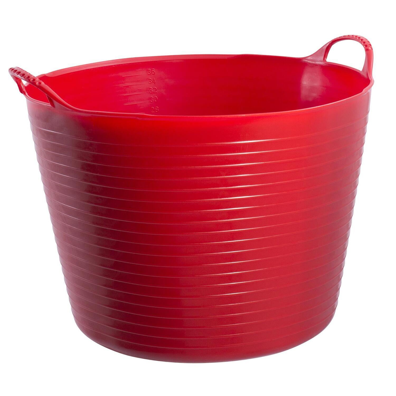 12 PACK Red Gorilla Micro Tubtrugs Flexible Storage Bucket Basket.Endless Uses!! Assorted Colours & Tigerbox® Antibacterial Pen