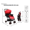 thumbnail image 5 of Carriola D Bebé D Bebé Lu Baby Reversible Camita Rojo Negro, 5 of 5
