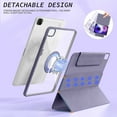 thumbnail image 2 of Magnetic Case for iPad Pro 11 Inch 2022 (4th Gen) / 2021 (3rd Gen) / 2020 (2nd Gen), Rotating Detachable Case, Auto Sleep/Wake, Transparent Hard Back Cover for ipad Pro 11 Inch, 2 of 7