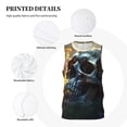 thumbnail image 3 of Xecao Flower Field Skull print basketball shirt for both men and women, a unisex basketball jersey perfect for theme parties-XX-Large, 3 of 6