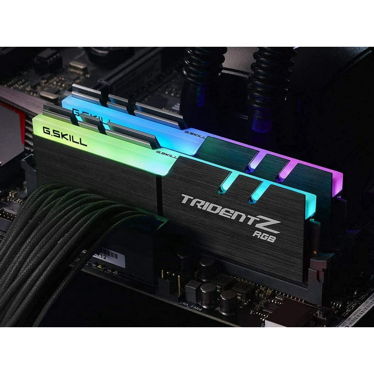 prioritet i går Postbud G.SKILL Trident Z RGB (For AMD) 16GB (2 x 8GB) 288-Pin PC RAM DDR4 3600  (PC4 28800) Desktop Memory Model F4-3600C18D-16GTZRX - Walmart.com