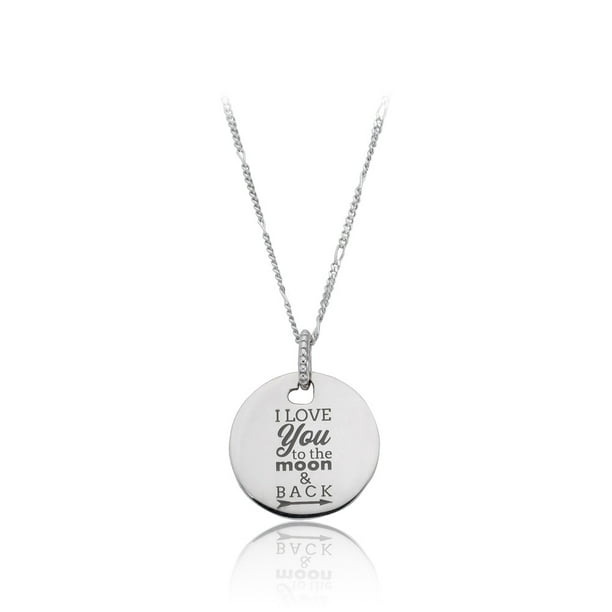 Pandora Pandora I Love You To The Moon Back Necklace Eng Walmart Com Walmart Com