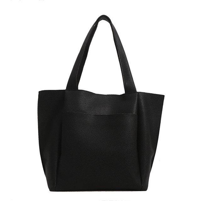 Decodeary Tear-resistant Bag With Non-shedding Colorfast Easy Organization Bag Large Capacity Shoulder Bags black