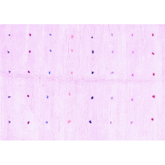 Ahgly Company Indoor Rectangle Solid Purple Modern Area Rugs, 2' x 3'