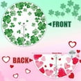 thumbnail image 2 of Double-sided 36In Tree Skirt for Valentines/St. Patrick's Day - Love Heart & Shamrock, Watercolor Style for Home/Office Decor, 2 of 6