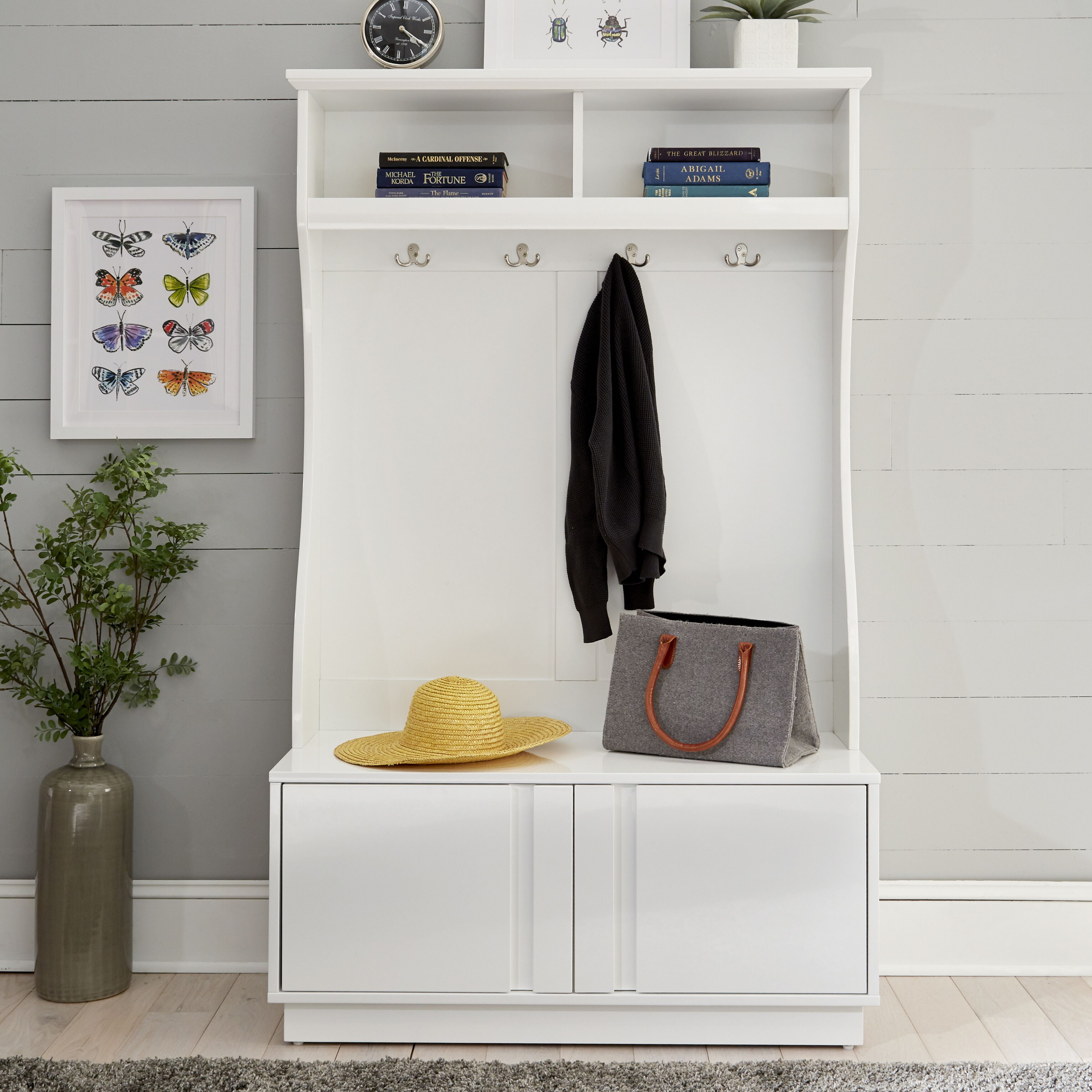 Linear Storage Hall Tree