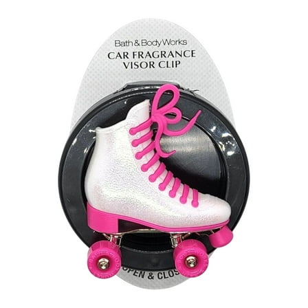 Bath and Body Works Roller Skate Visor Clip Car Fragrance Holder -Wheels Spin!