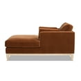 thumbnail image 3 of Jennifer Taylor Home Knox 65" Modern Farmhouse Chaise Lounge Chair, Burnt Orange Performance Velvet, 3 of 9